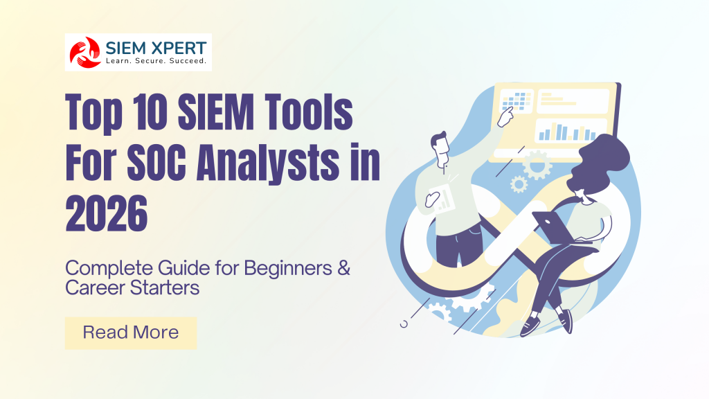 Top 10 SIEM Tools for SOC Analysts in 2026: Complete Guide for Beginners & Career Starters